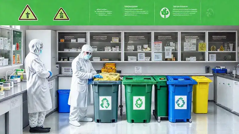 Gestión segura de residuos en laboratorios científicos