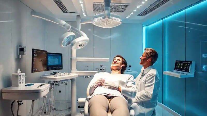 Clinica dental moderna con tecnología avanzada y diseño