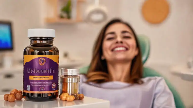 Suplemento de melatonina para relajarse en clínica