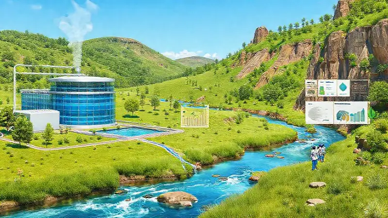 Planta de tratamiento, naturaleza y datos ambientales
