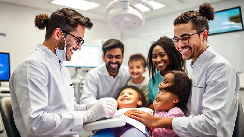 Profesionales dentales innovadores en clínica comunitaria