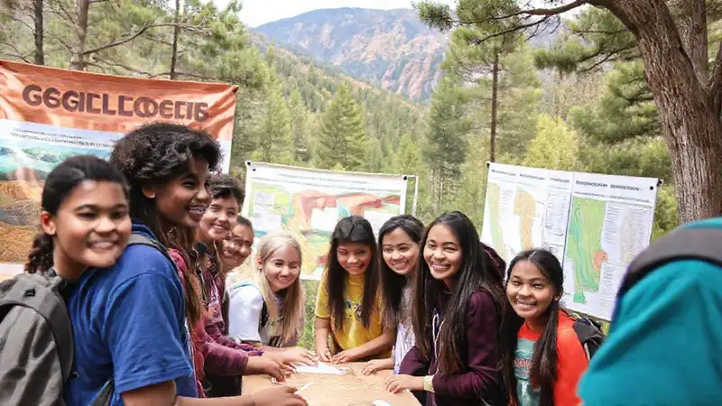 Estudiantes exploran geología en comunidad vibrante